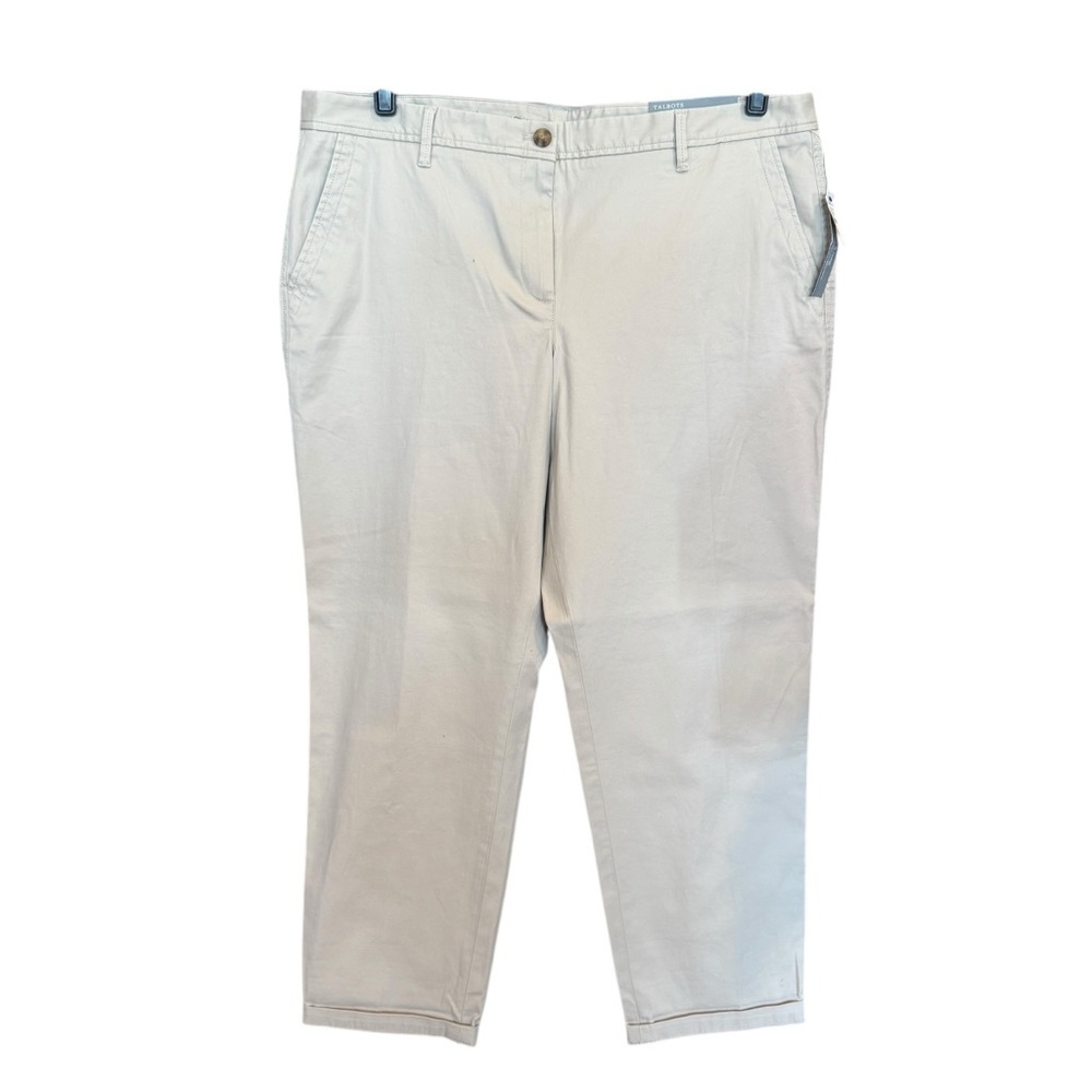 Talbots Cream Chinos with Relaxed Fit